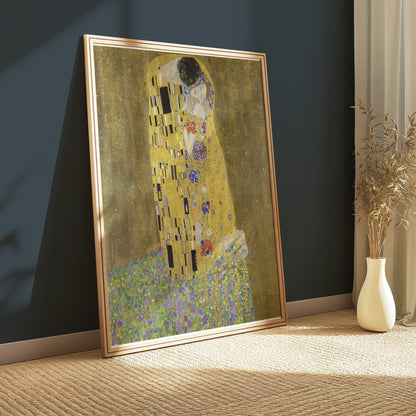 Premium Poster of Gustav Klimt The Kiss Art Print Poster Wall Decor Posters