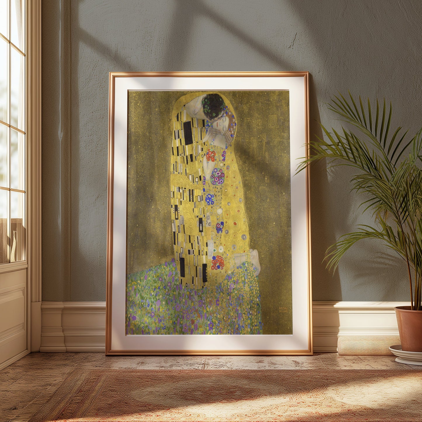Premium Poster of Gustav Klimt The Kiss Art Print Poster Wall Decor Posters