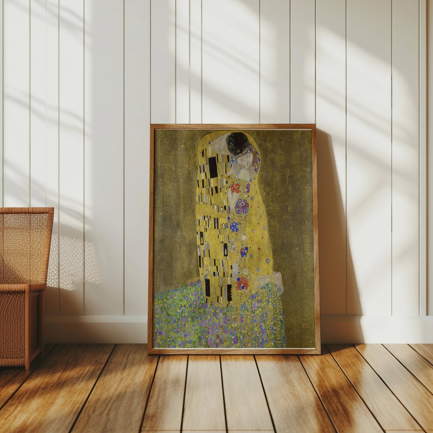 Premium Poster of Gustav Klimt The Kiss Art Print Poster Wall Decor Posters