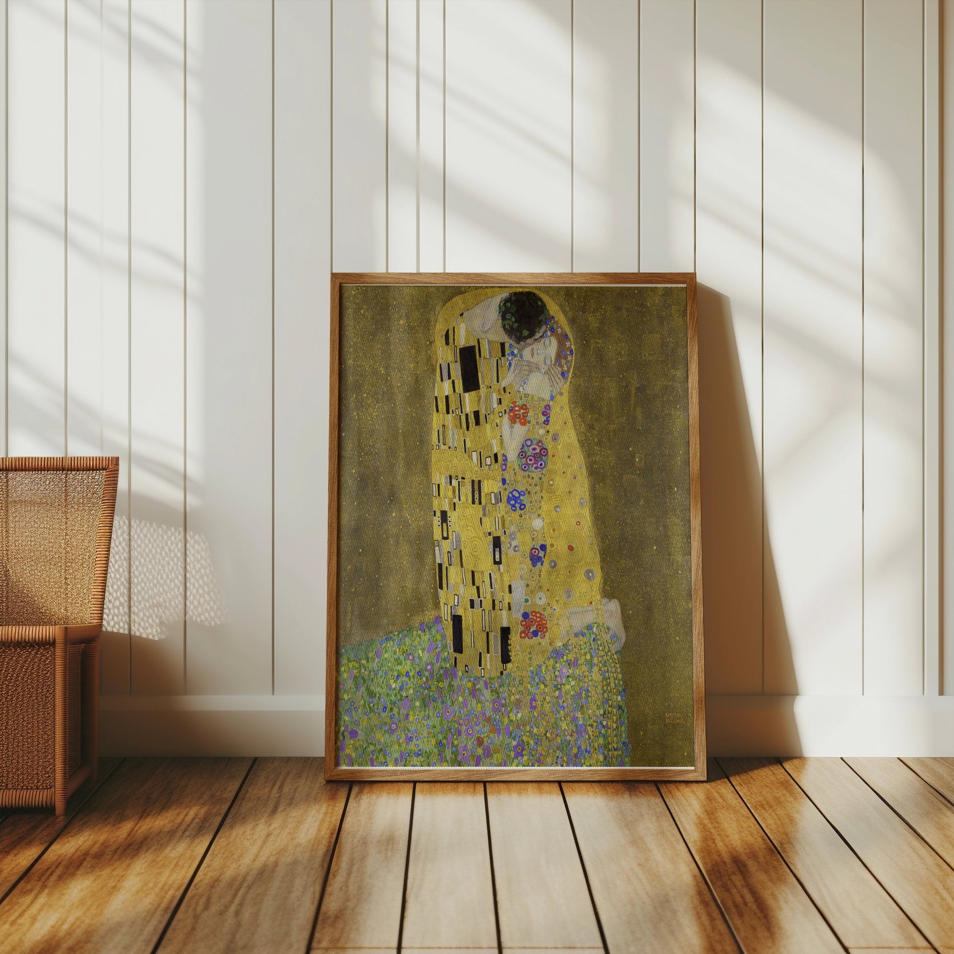 Premium Poster of Gustav Klimt The Kiss Art Print Poster Wall Decor Posters