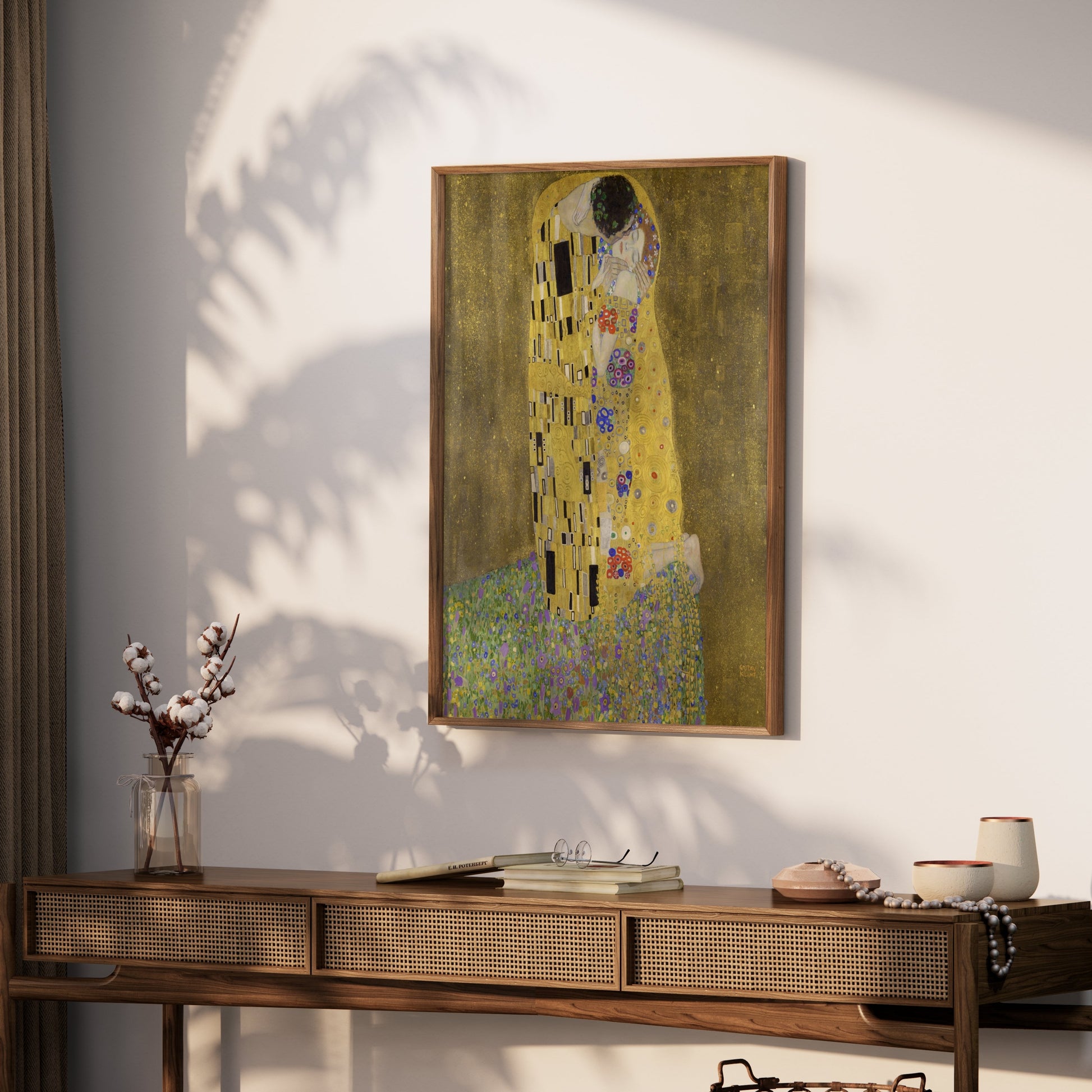 Premium Poster of Gustav Klimt The Kiss Art Print Poster Wall Decor Posters
