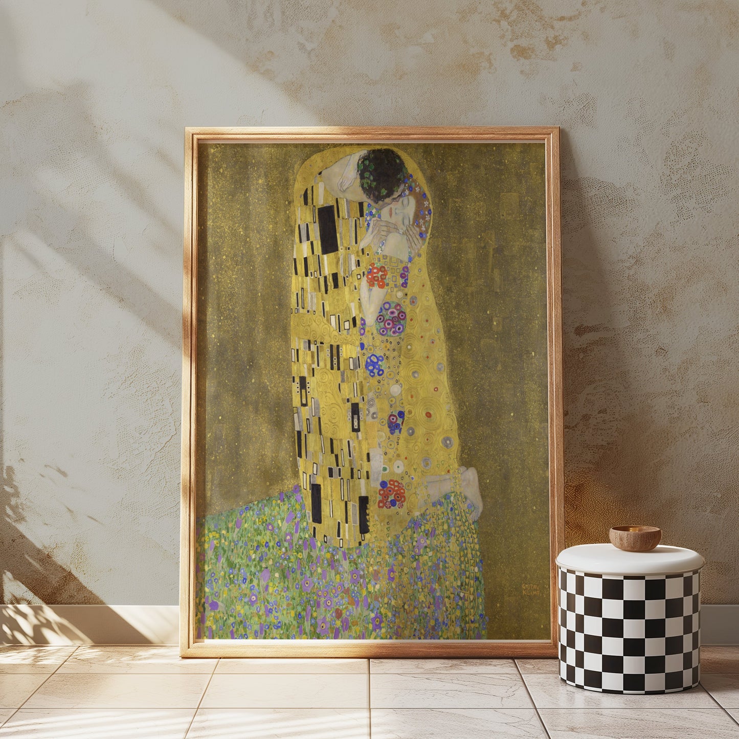 Premium Poster of Gustav Klimt The Kiss Art Print Poster Wall Decor Posters