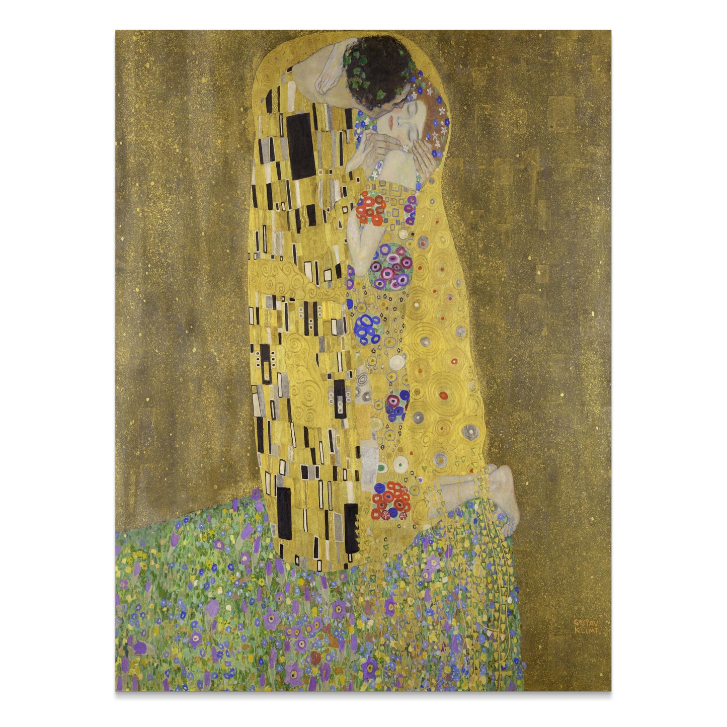 Premium Poster of Gustav Klimt The Kiss Art Print Poster Wall Decor Posters