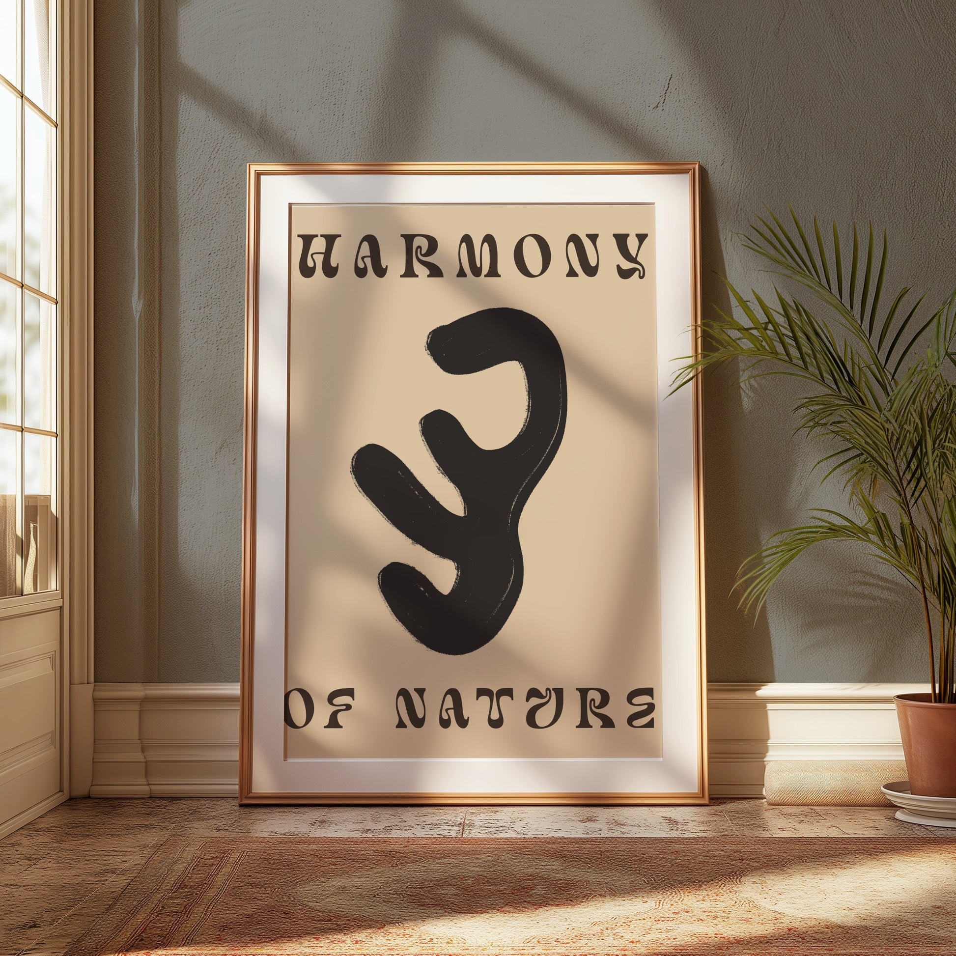Premium Poster of Harmony of Nature Abstract Wall Art Posters