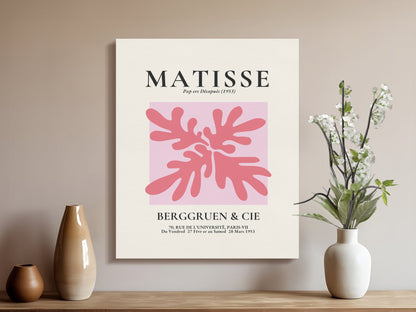 Premium Poster of Henri Matisse Art Exhibition Poster Canvas Wraps