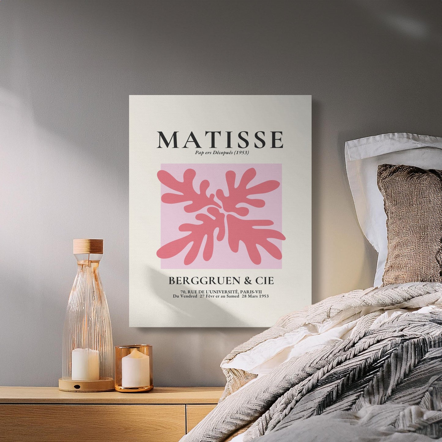 Premium Poster of Henri Matisse Art Exhibition Poster Canvas Wraps