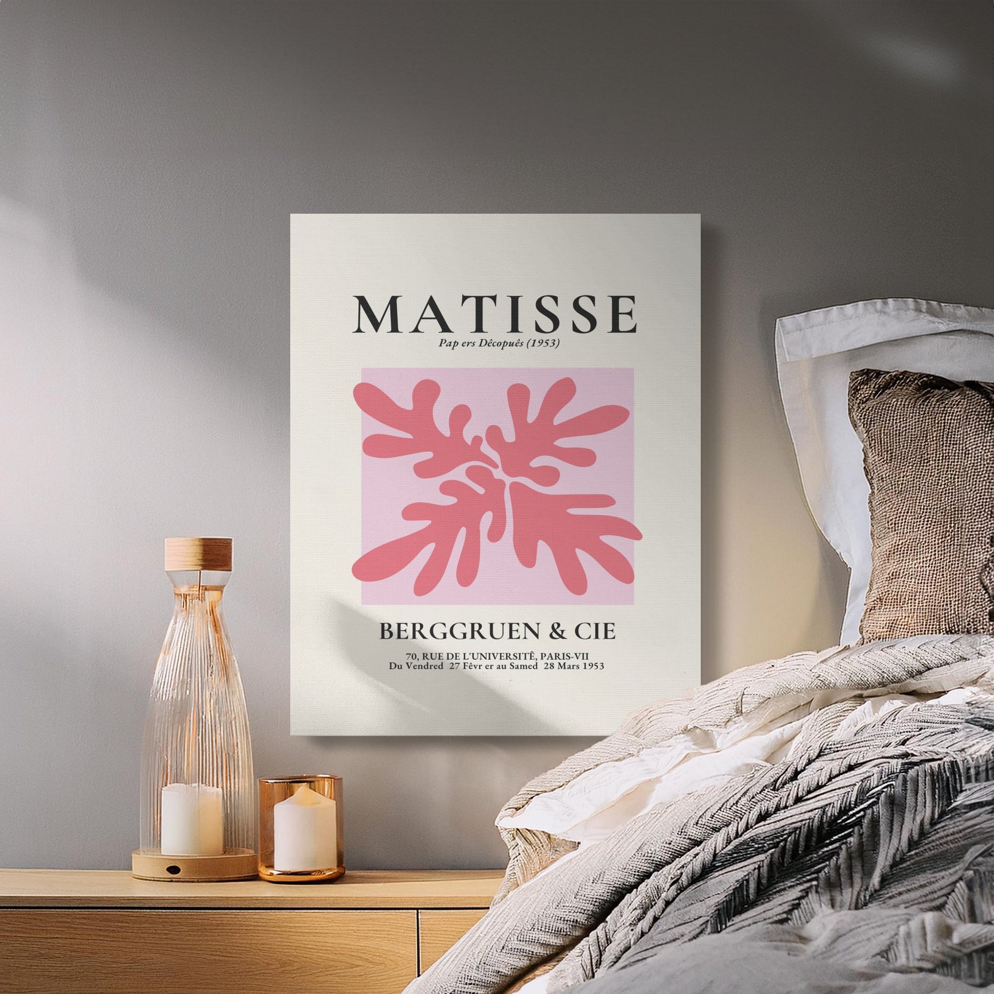 Premium Poster of Henri Matisse Art Exhibition Poster Canvas Wraps