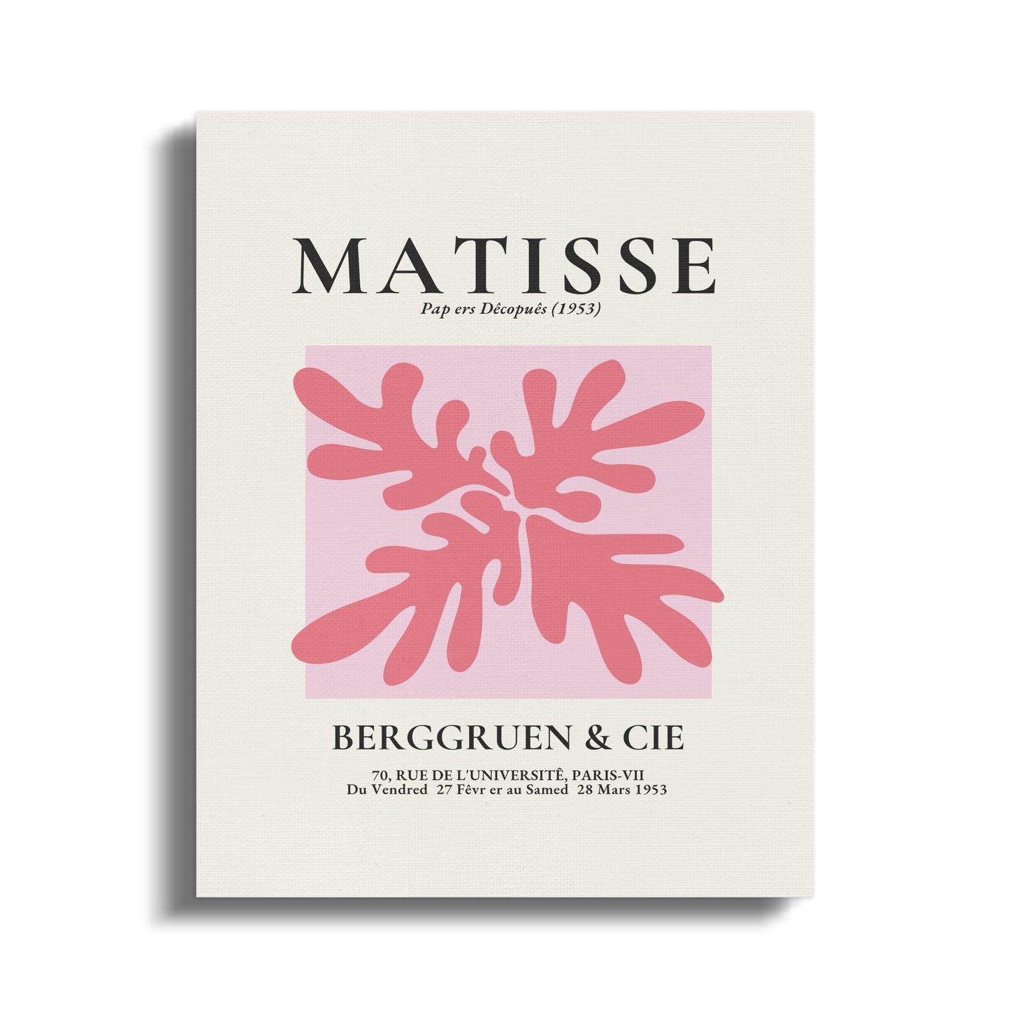 Premium Poster of Henri Matisse Art Exhibition Poster Canvas Wraps