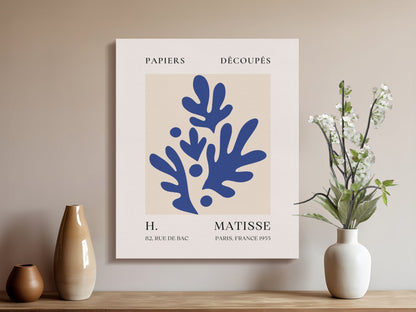 Premium Poster of Henri Matisse Art Print Paris France 1955 Canvas Wraps