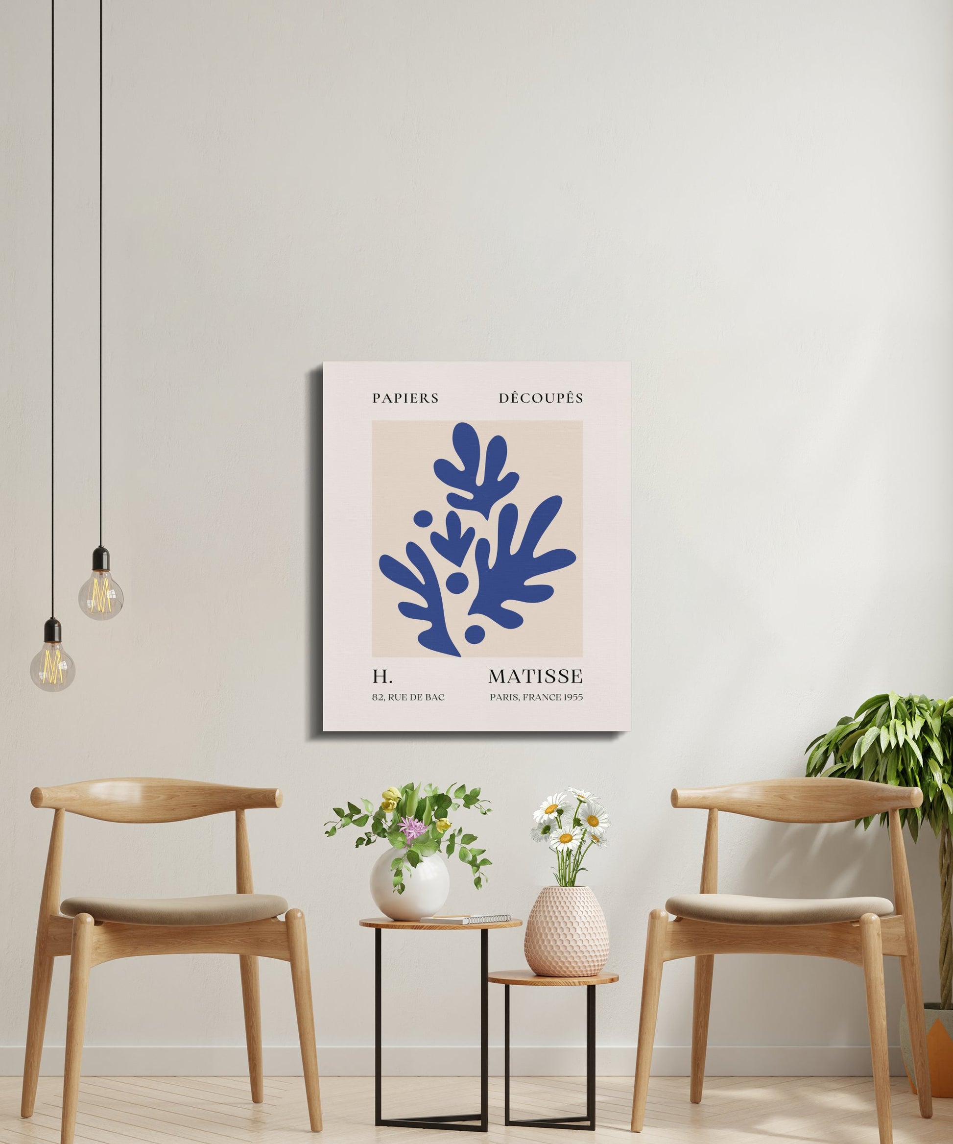 Premium Poster of Henri Matisse Art Print Paris France 1955 Canvas Wraps