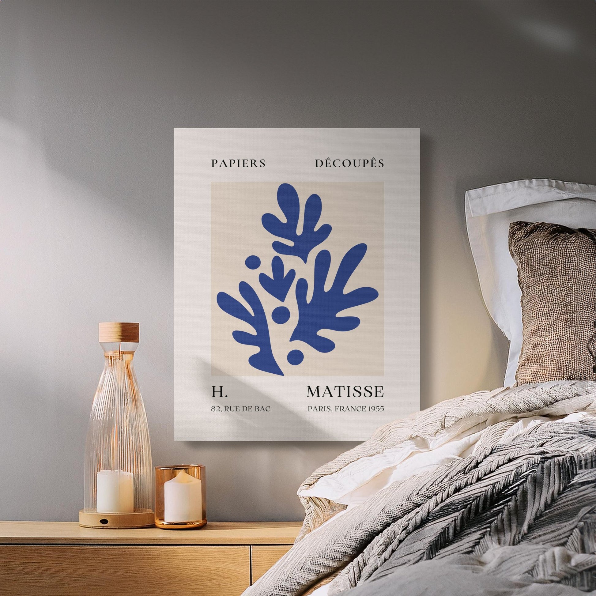Premium Poster of Henri Matisse Art Print Paris France 1955 Canvas Wraps