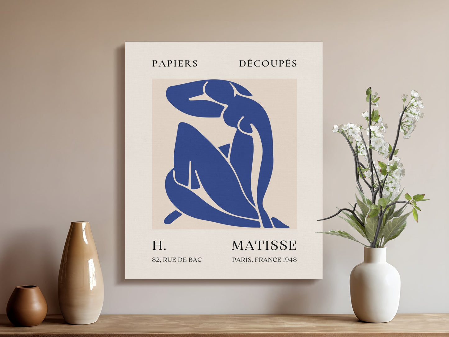 Premium Poster of Henri Matisse Artwork Inspired Modern Canvas Wraps