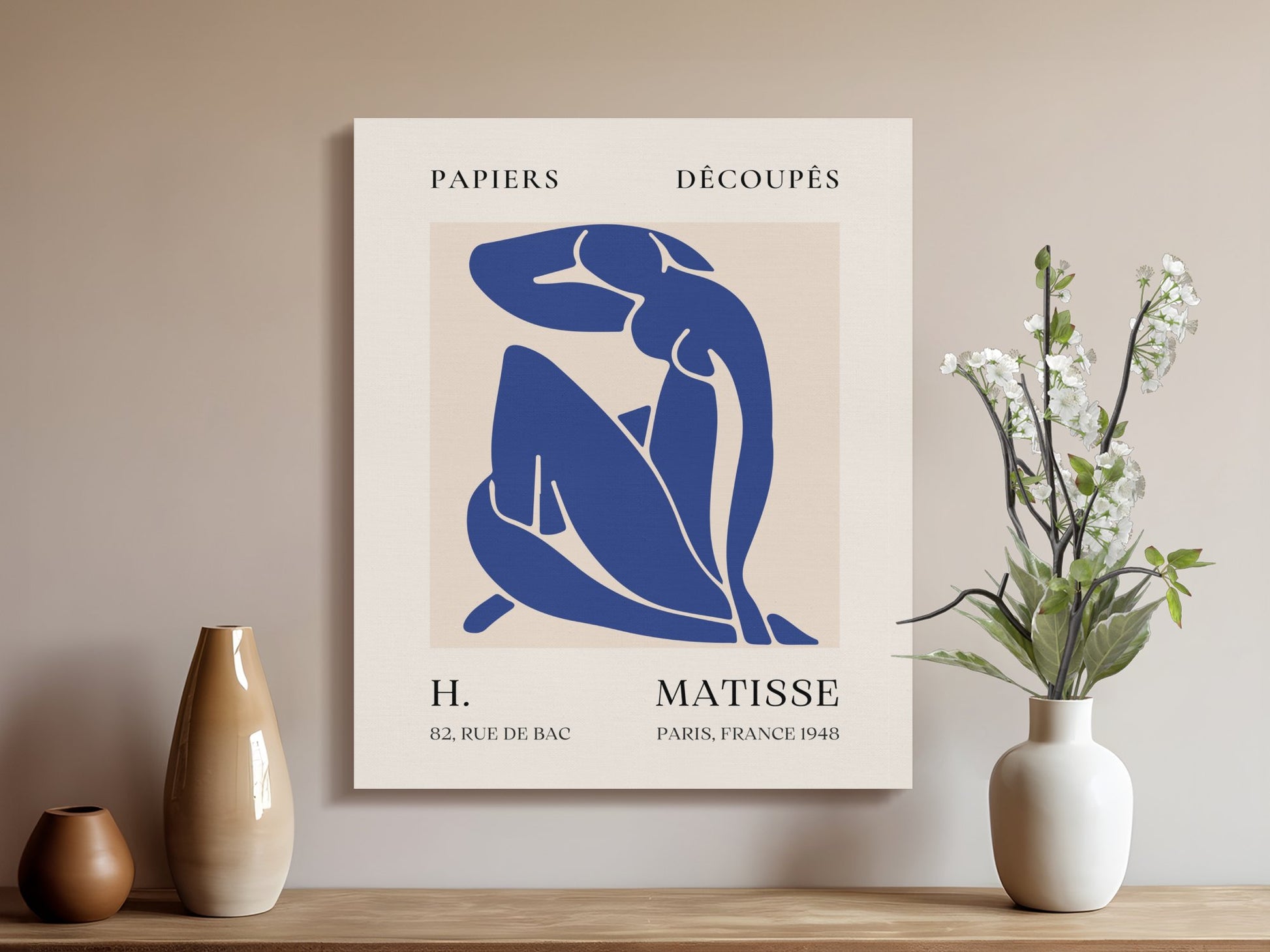 Premium Poster of Henri Matisse Artwork Inspired Modern Canvas Wraps
