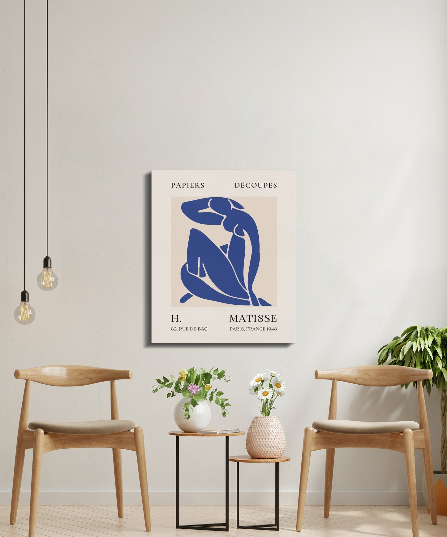 Premium Poster of Henri Matisse Artwork Inspired Modern Canvas Wraps