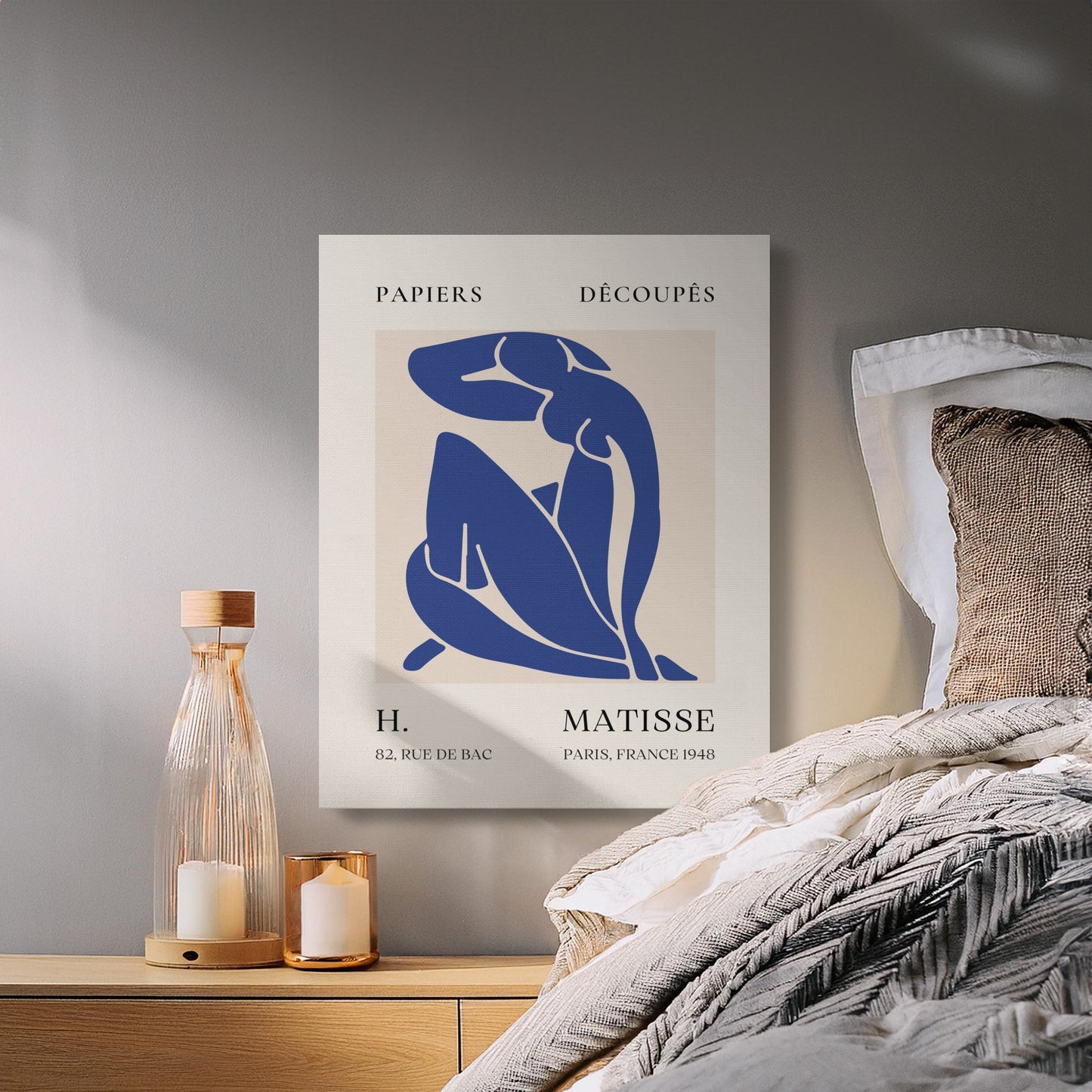 Premium Poster of Henri Matisse Artwork Inspired Modern Canvas Wraps