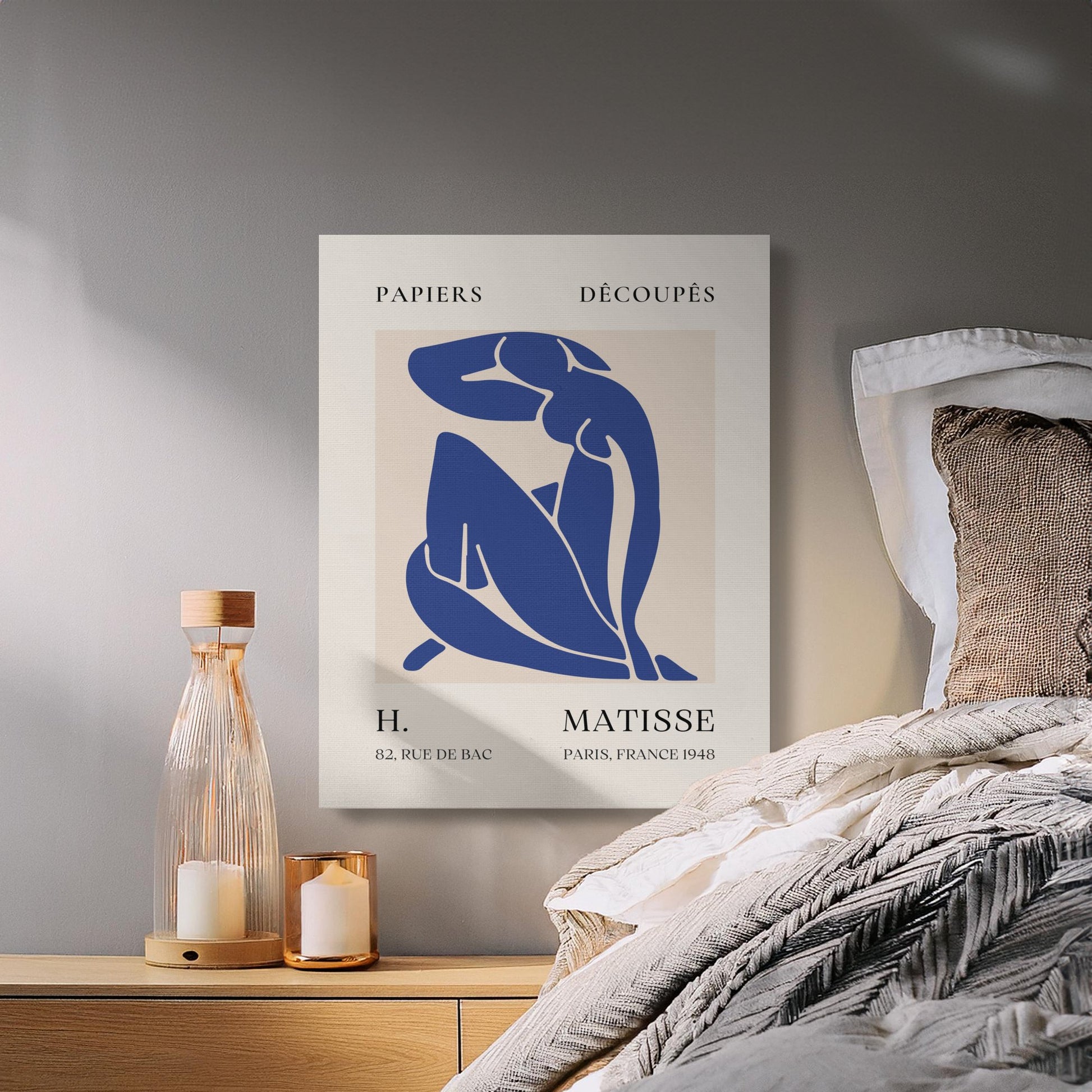 Premium Poster of Henri Matisse Artwork Inspired Modern Canvas Wraps