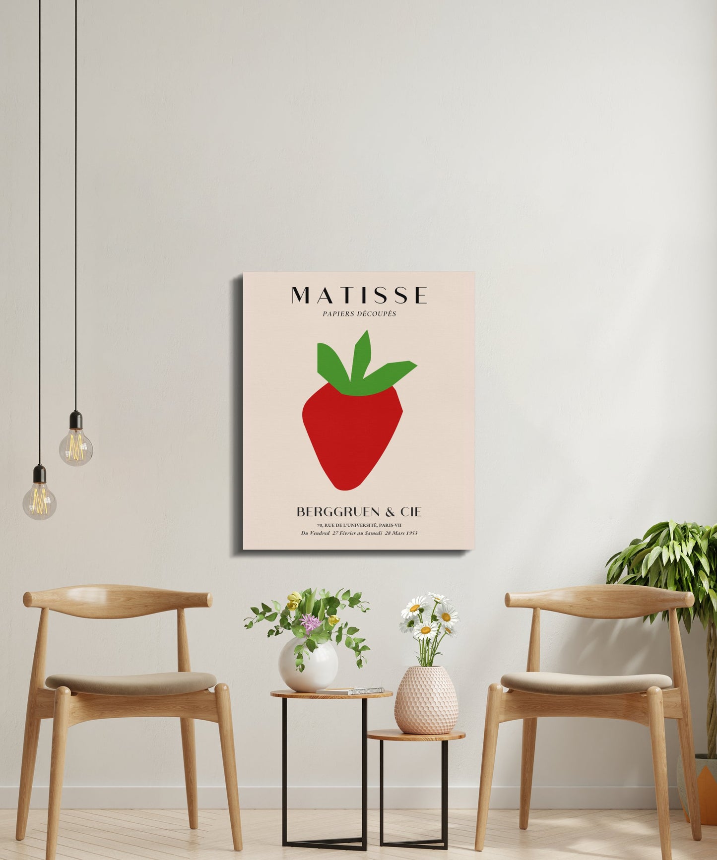 Premium Poster of Henri Matisse Berggruen Strawberry Poster Canvas Wraps