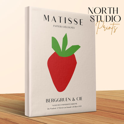 Premium Poster of Henri Matisse Berggruen Strawberry Poster Canvas Wraps