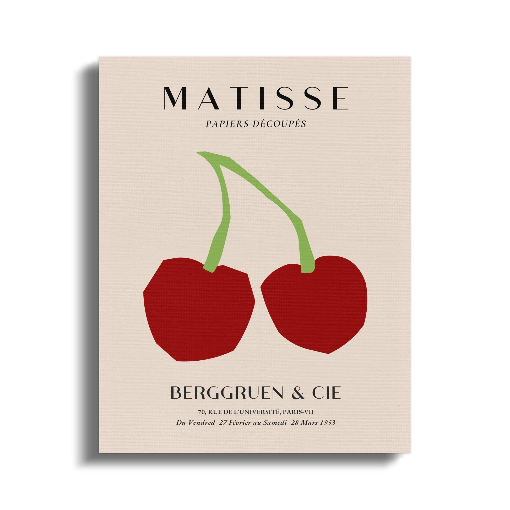 Premium Poster of Henri Matisse Cherry Art Berggruen and Cie Canvas Wraps
