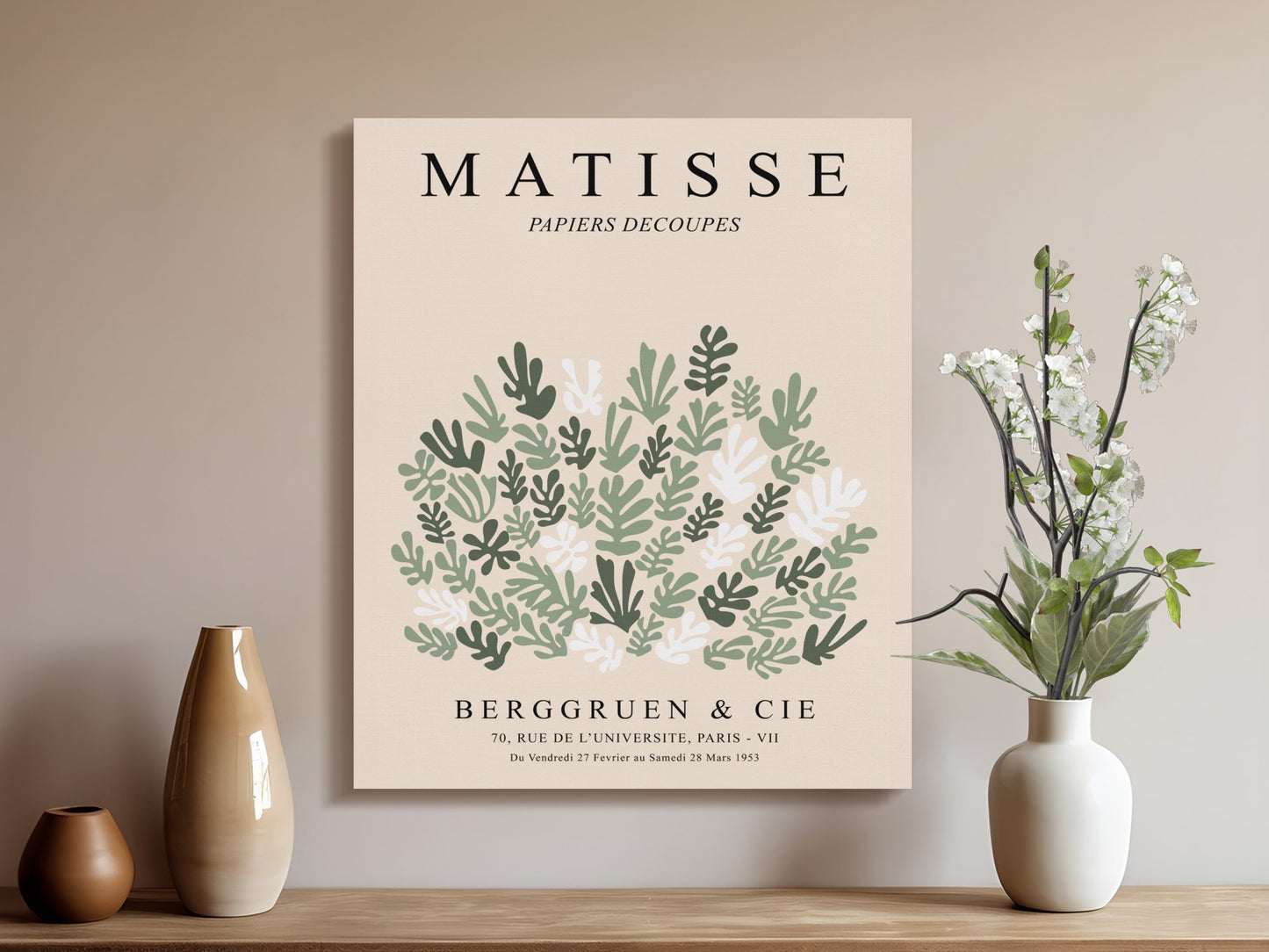 Premium Poster of Henri Matisse Exhibition Poster Papiers Decoupes Canvas Wraps