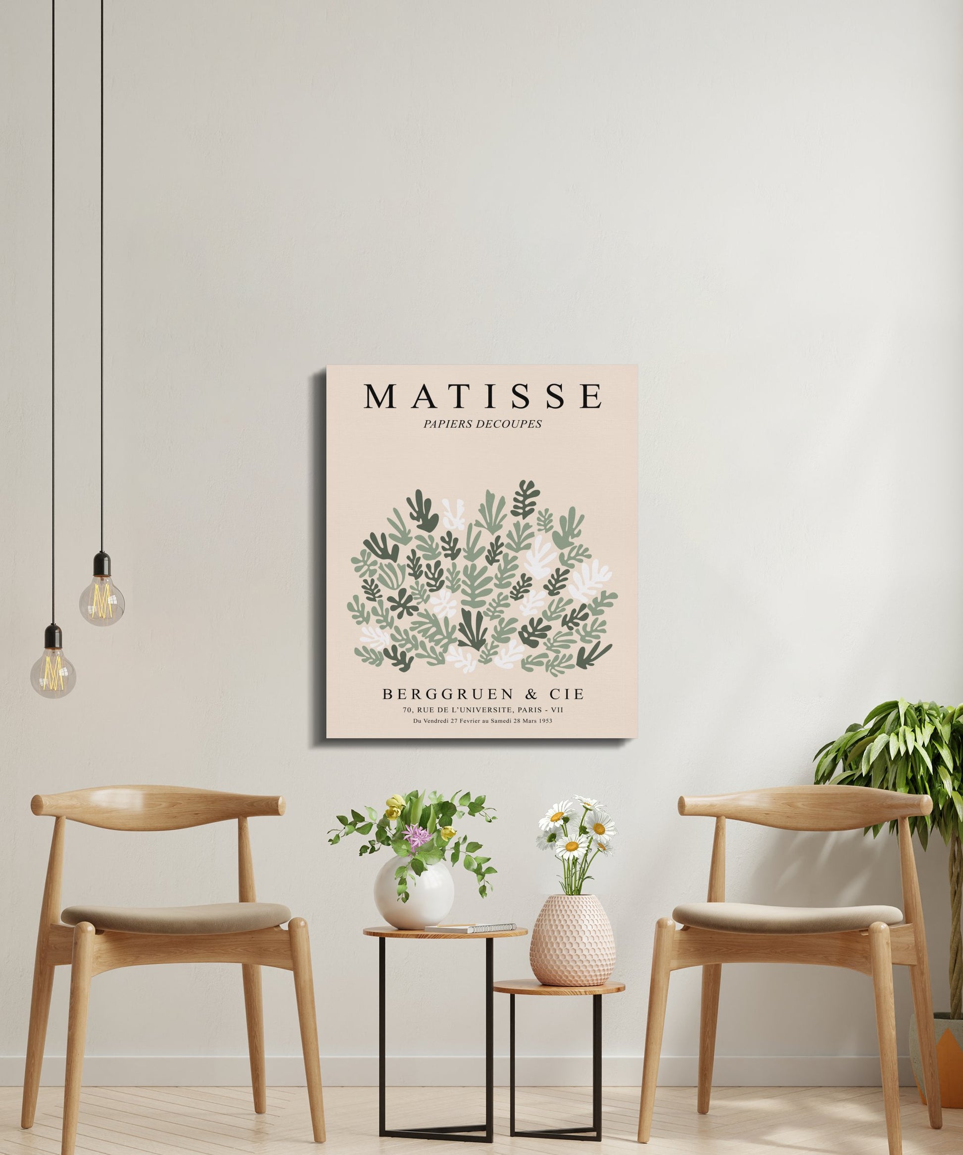 Premium Poster of Henri Matisse Exhibition Poster Papiers Decoupes Canvas Wraps