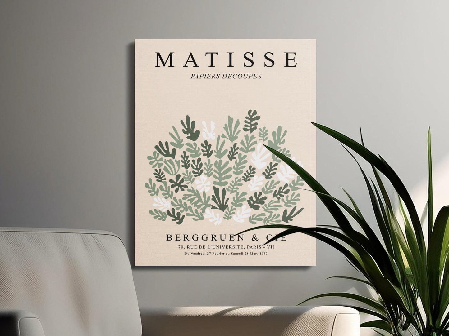 Premium Poster of Henri Matisse Exhibition Poster Papiers Decoupes Canvas Wraps