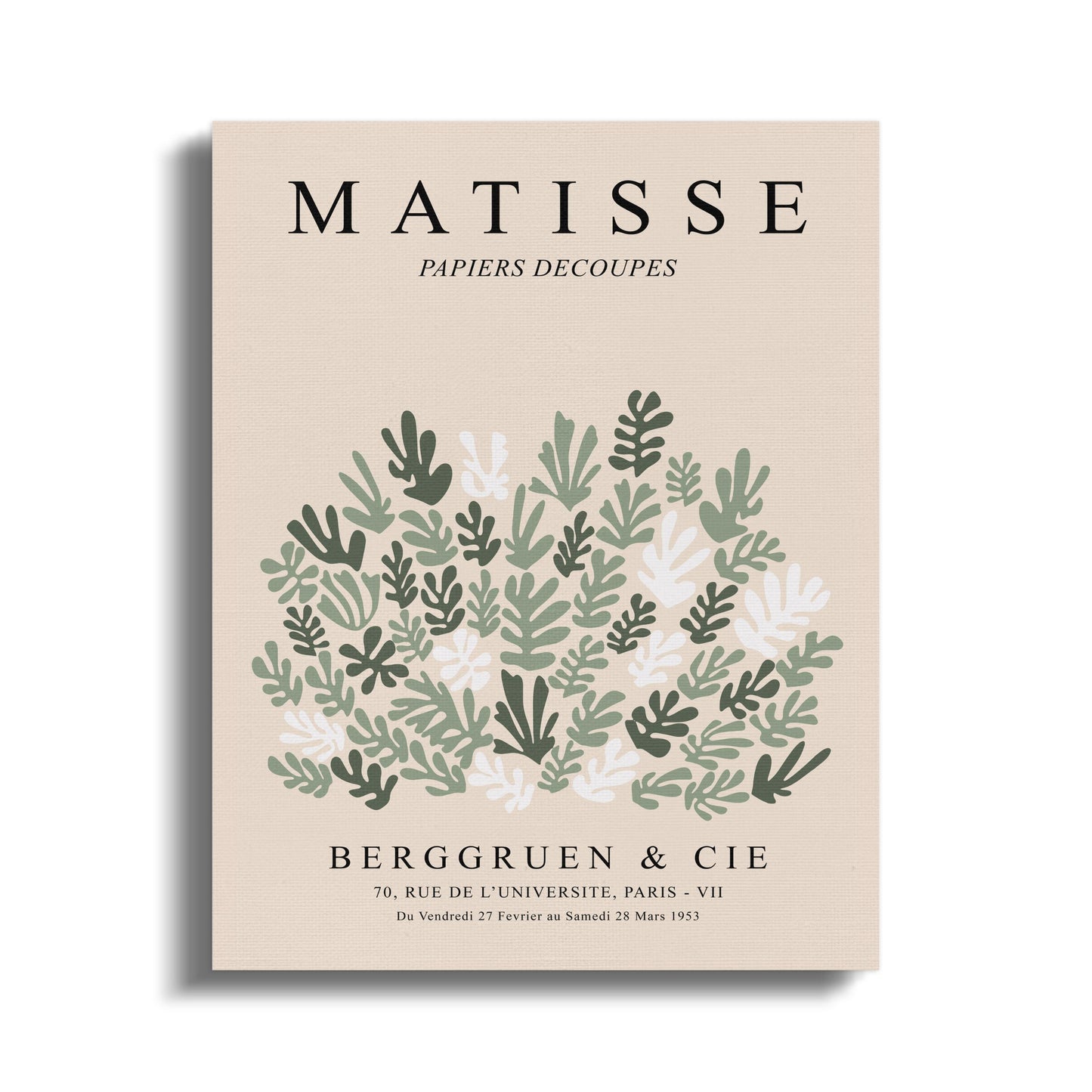 Premium Poster of Henri Matisse Exhibition Poster Papiers Decoupes Canvas Wraps