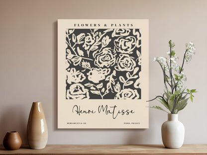 Premium Poster of Henri Matisse Flowers and Plants Canvas Wraps