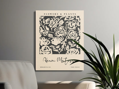 Premium Poster of Henri Matisse Flowers and Plants Canvas Wraps