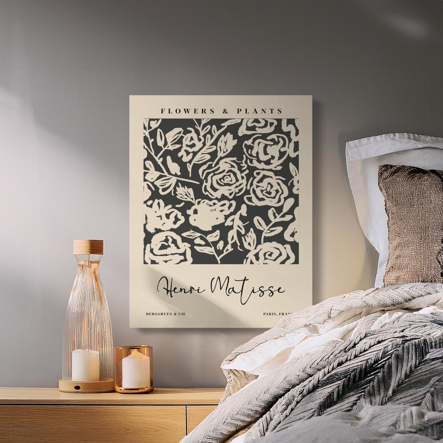 Premium Poster of Henri Matisse Flowers and Plants Canvas Wraps