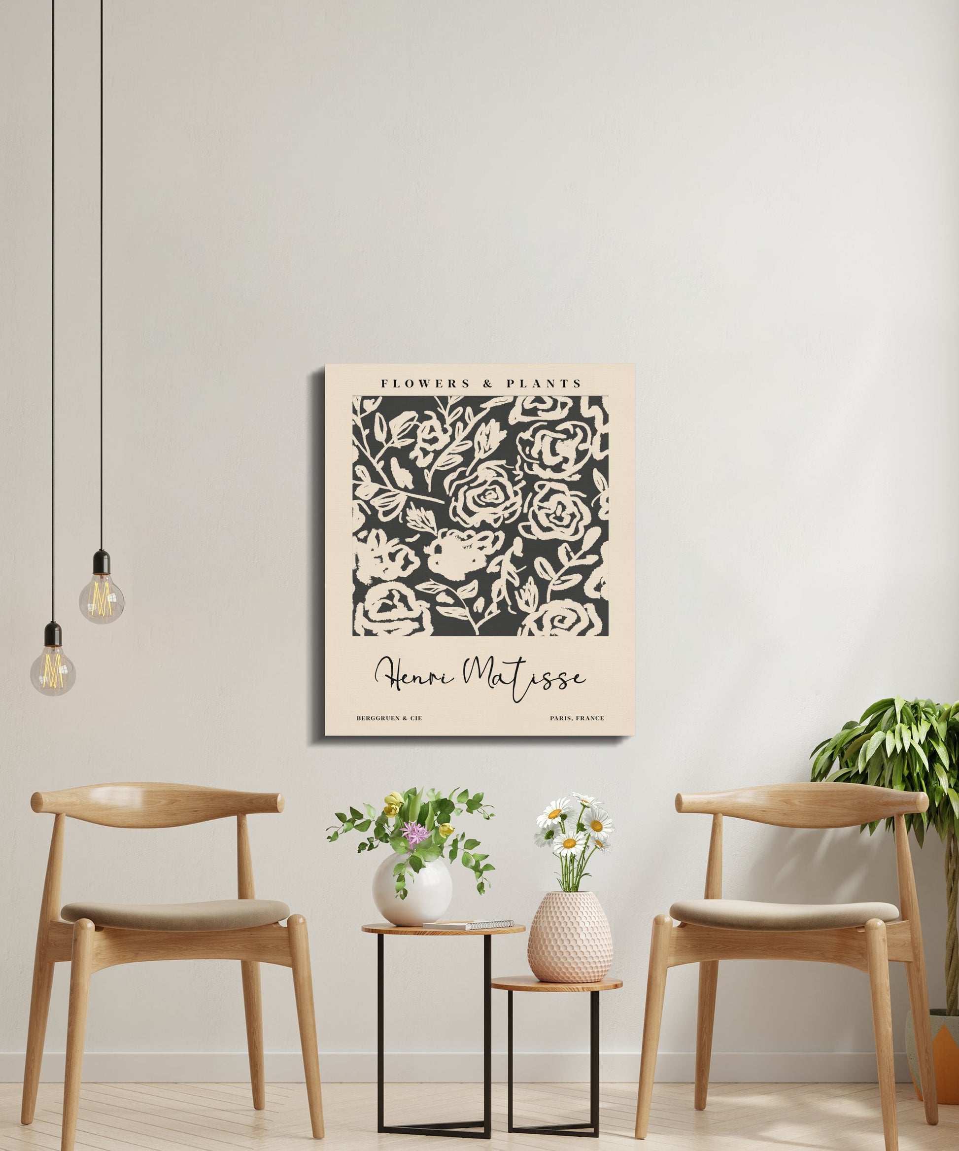 Premium Poster of Henri Matisse Flowers and Plants Canvas Wraps