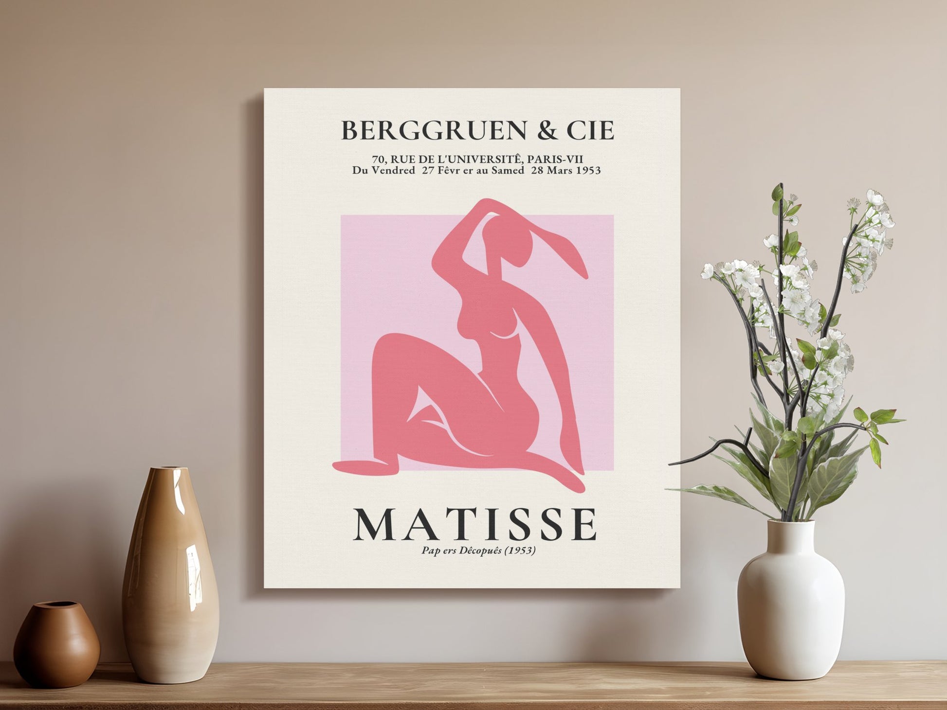 Premium Poster of Henri Matisse Inspired Art Exhibition Canvas Wraps