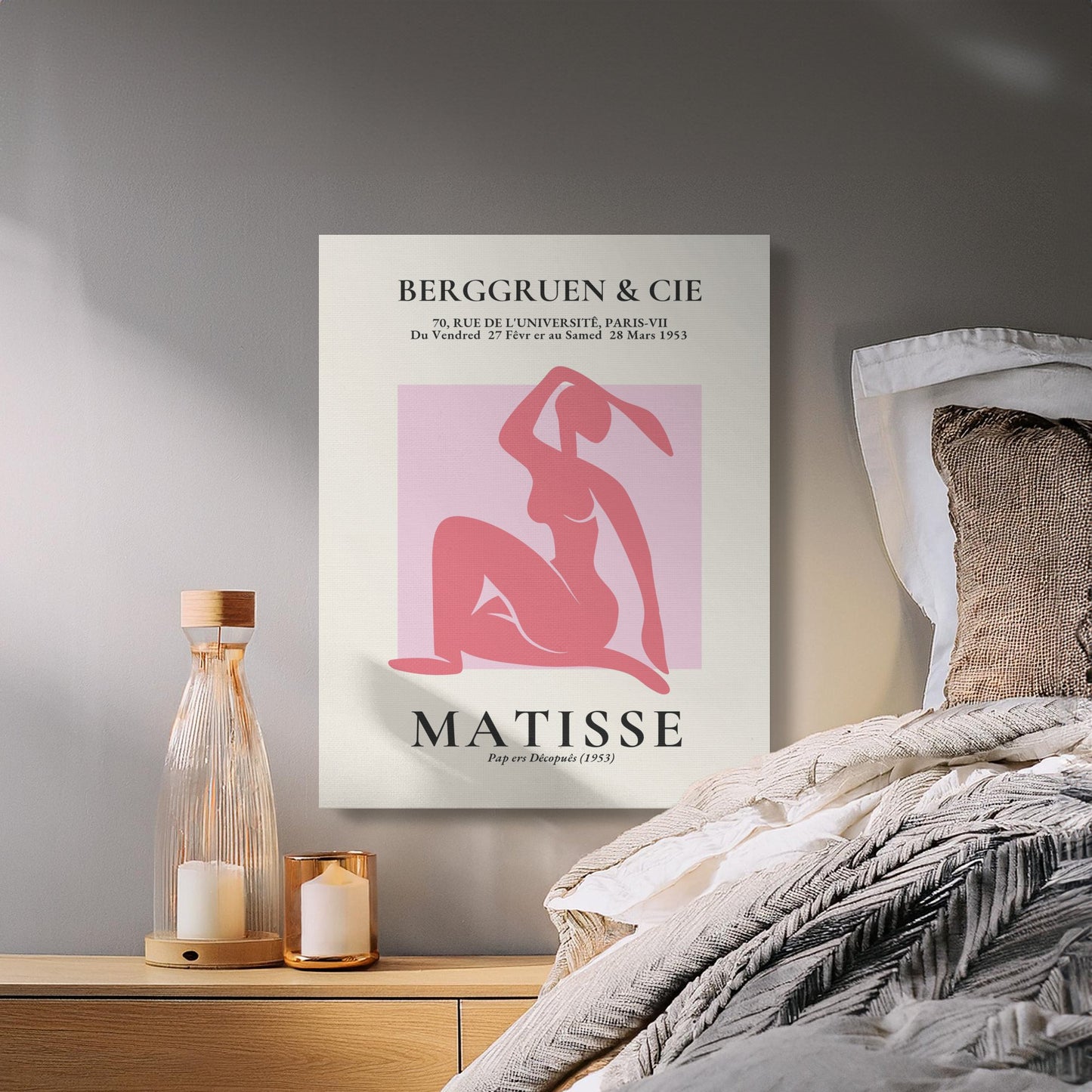Premium Poster of Henri Matisse Inspired Art Exhibition Canvas Wraps