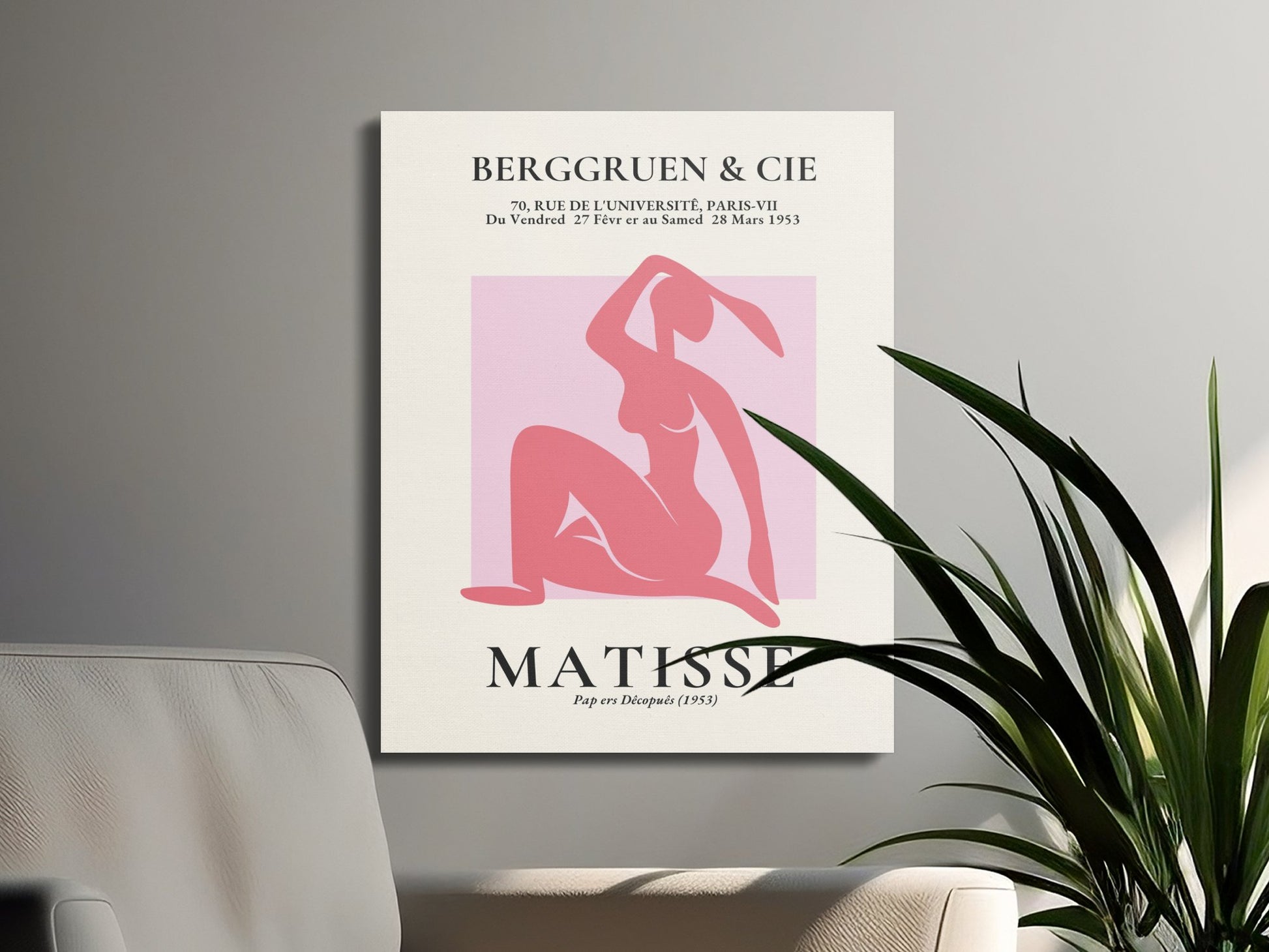 Premium Poster of Henri Matisse Inspired Art Exhibition Canvas Wraps