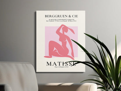 Premium Poster of Henri Matisse Inspired Art Exhibition Canvas Wraps
