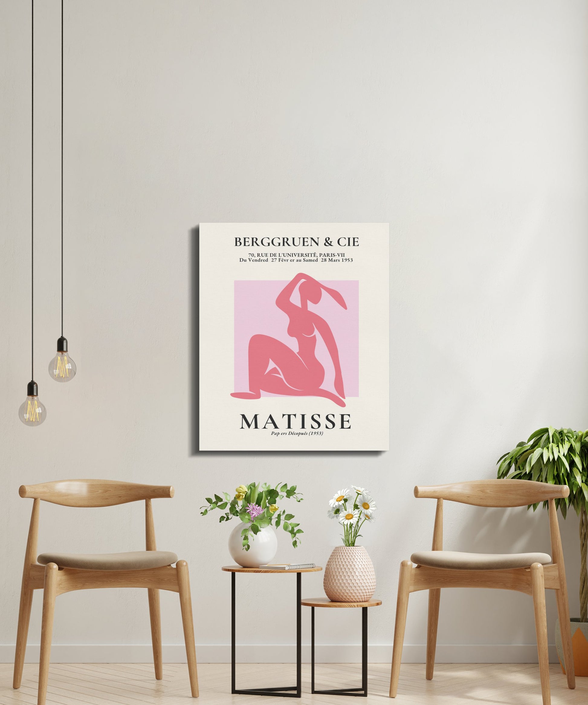 Premium Poster of Henri Matisse Inspired Art Exhibition Canvas Wraps