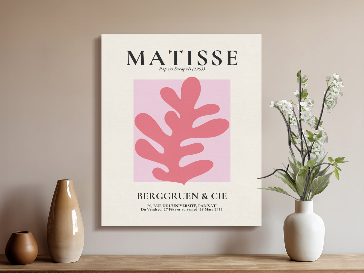 Premium Poster of Henri Matisse Inspired Berggruen Cie Canvas Wraps