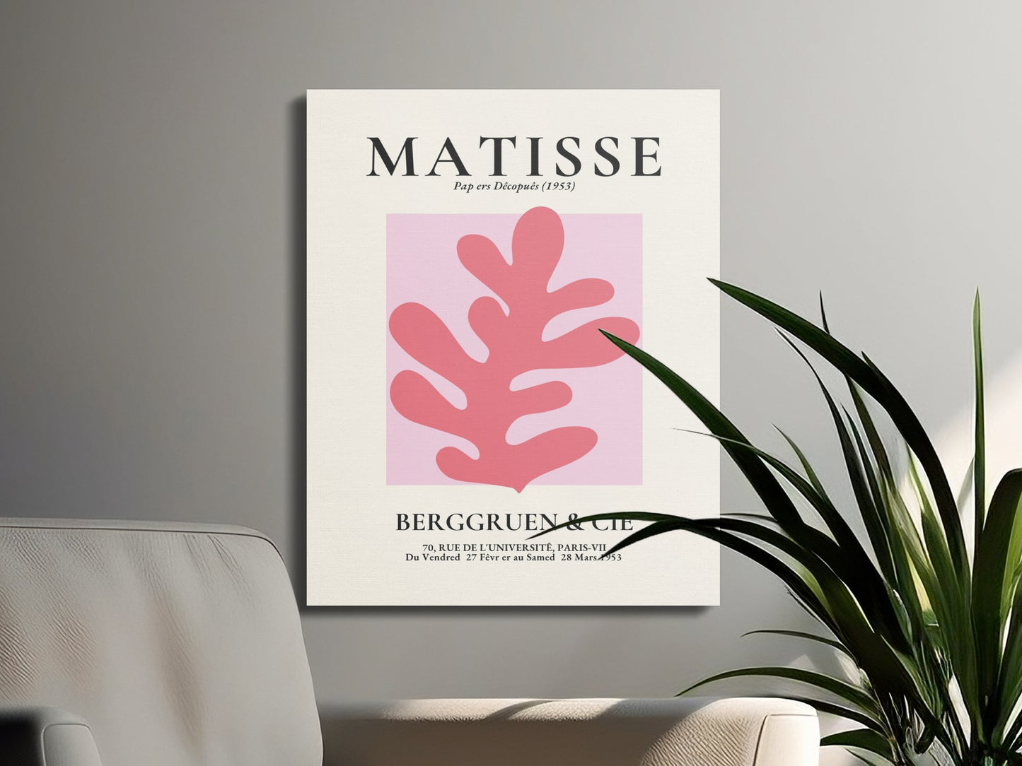 Premium Poster of Henri Matisse Inspired Berggruen Cie Canvas Wraps