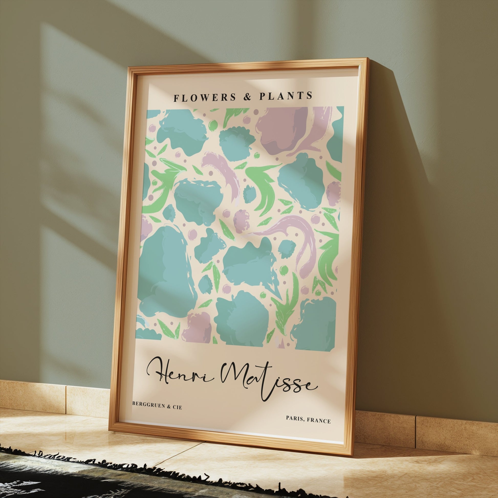 Premium Poster of Henri Matisse Inspired Flowers and Plants Art Posters