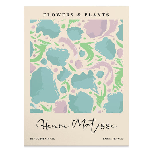 Premium Poster of Henri Matisse Inspired Flowers and Plants Art Posters
