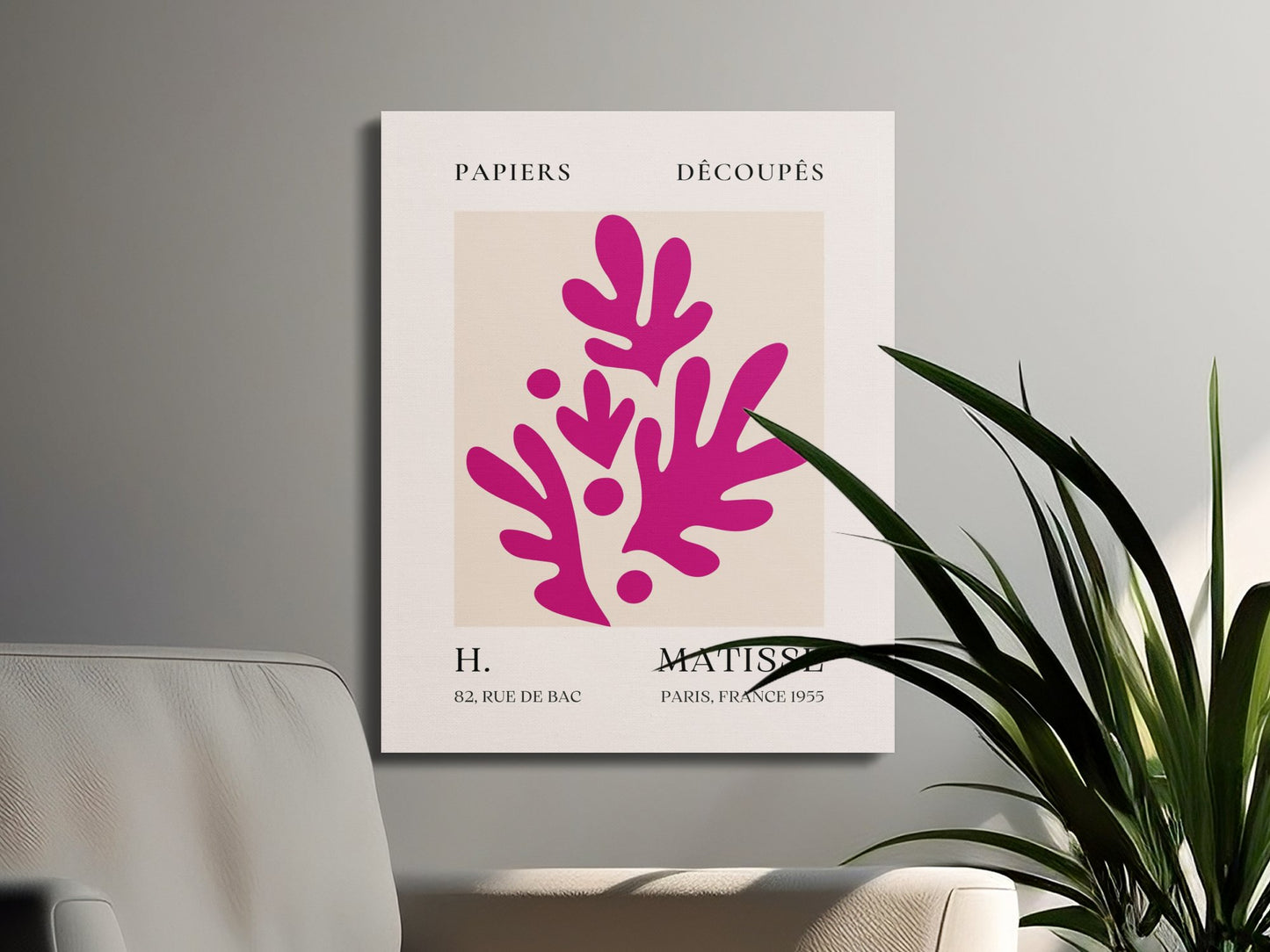 Premium Poster of Henri Matisse Papiers Decoupes Abstract Art Canvas Wraps
