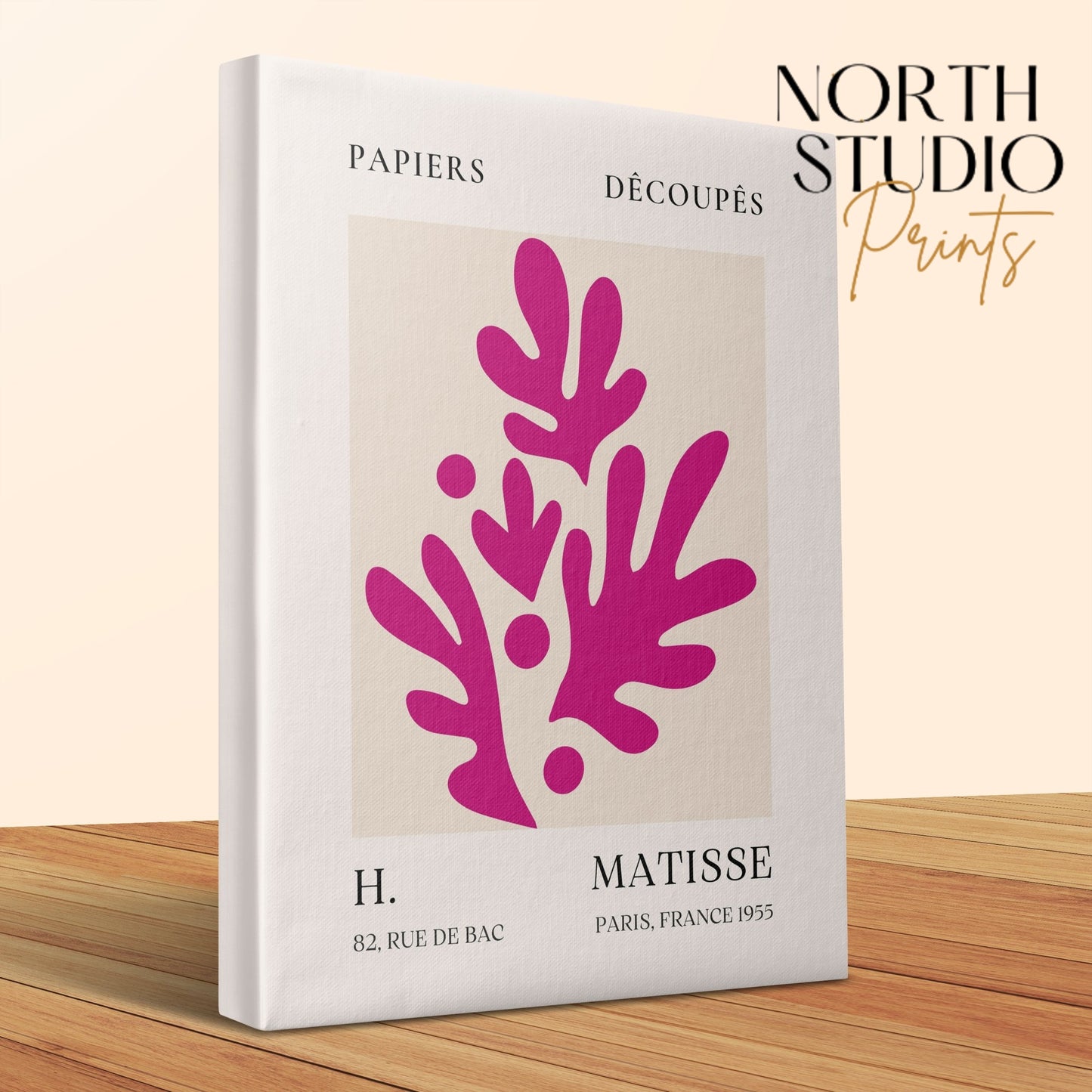 Premium Poster of Henri Matisse Papiers Decoupes Abstract Art Canvas Wraps