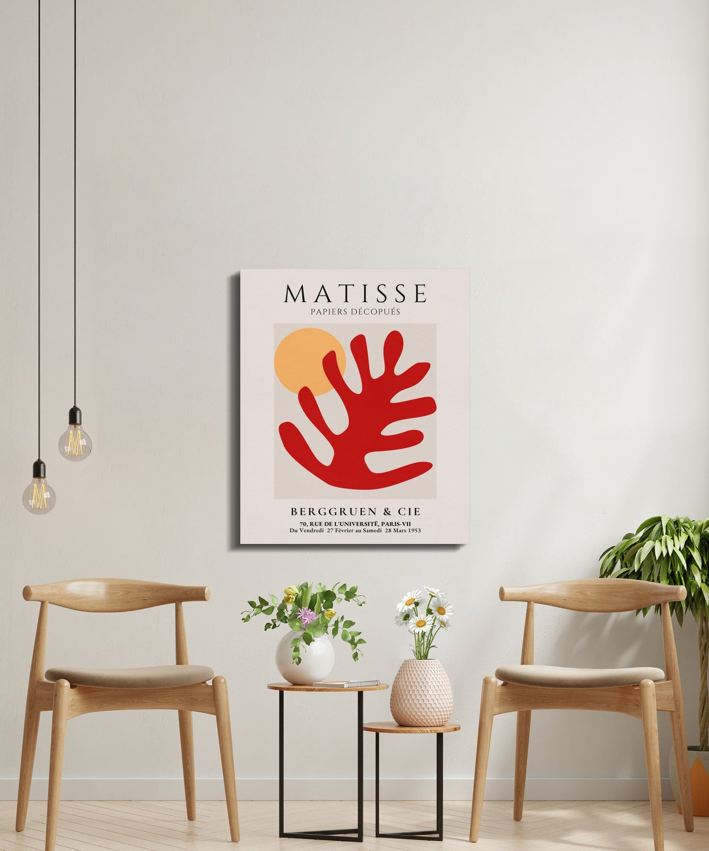 Premium Poster of Henri Matisse Papiers Decoupes Inspired Canvas Wraps
