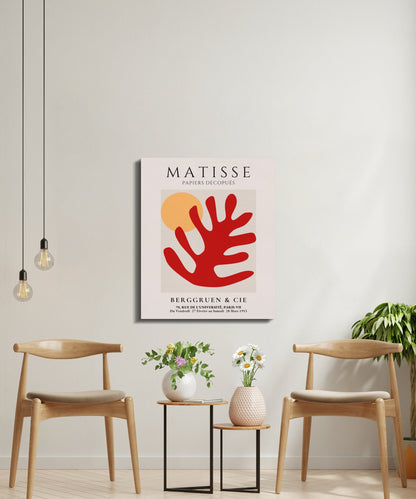 Premium Poster of Henri Matisse Papiers Decoupes Inspired Canvas Wraps