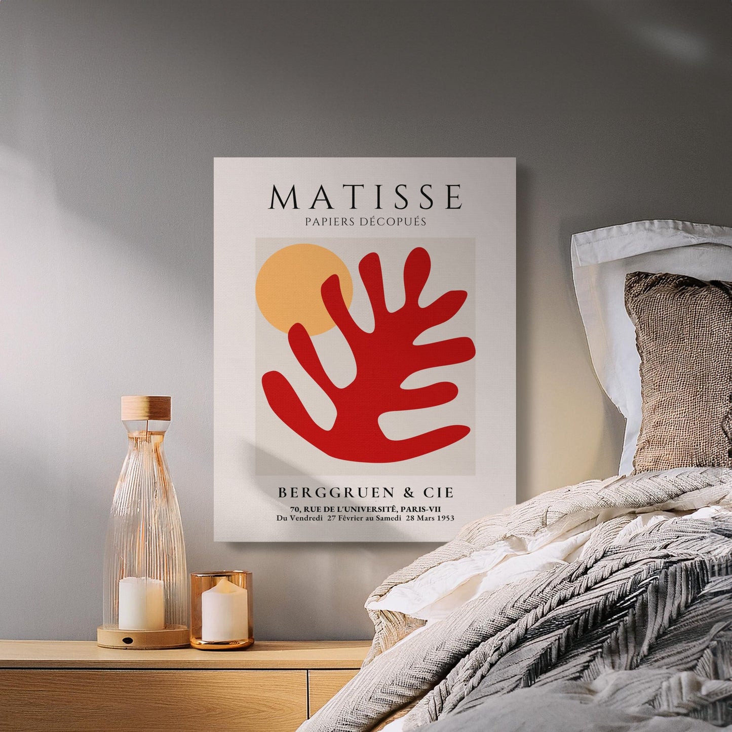 Premium Poster of Henri Matisse Papiers Decoupes Inspired Canvas Wraps