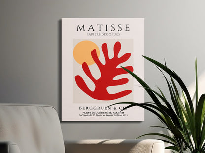 Premium Poster of Henri Matisse Papiers Decoupes Inspired Canvas Wraps