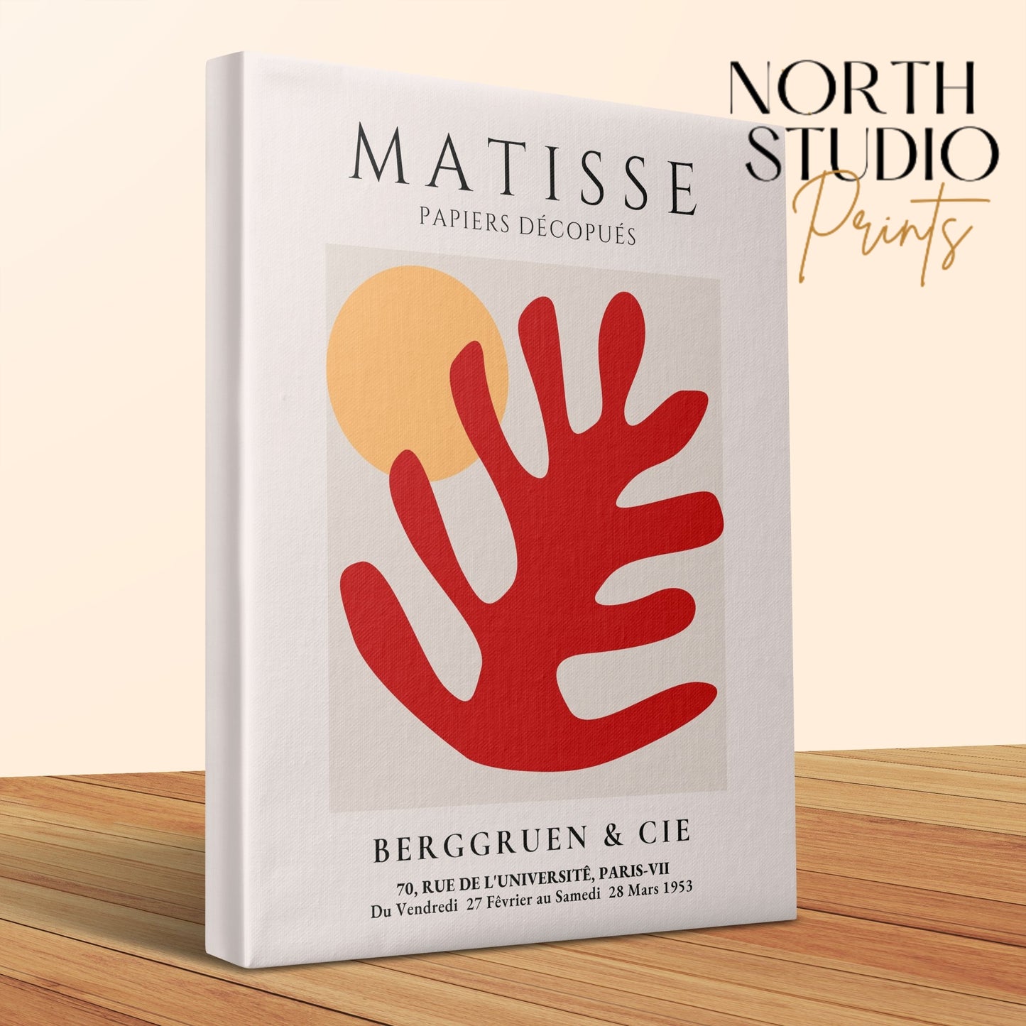 Premium Poster of Henri Matisse Papiers Decoupes Inspired Canvas Wraps