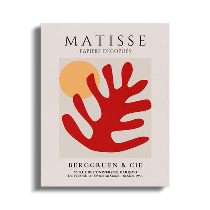 Premium Poster of Henri Matisse Papiers Decoupes Inspired Canvas Wraps