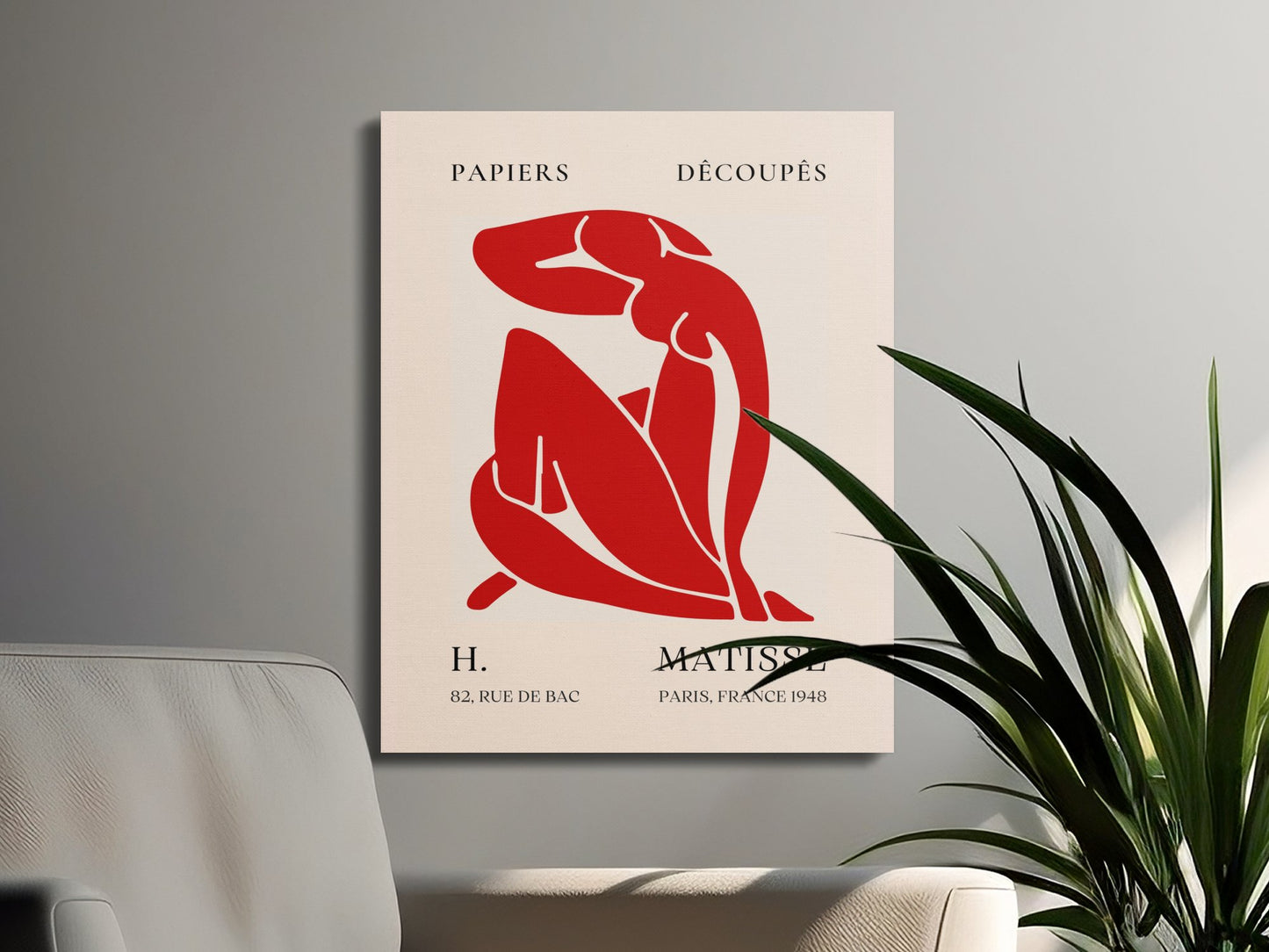 Premium Poster of Henri Matisse Papiers Decoupes Paris 1948 Canvas Wraps