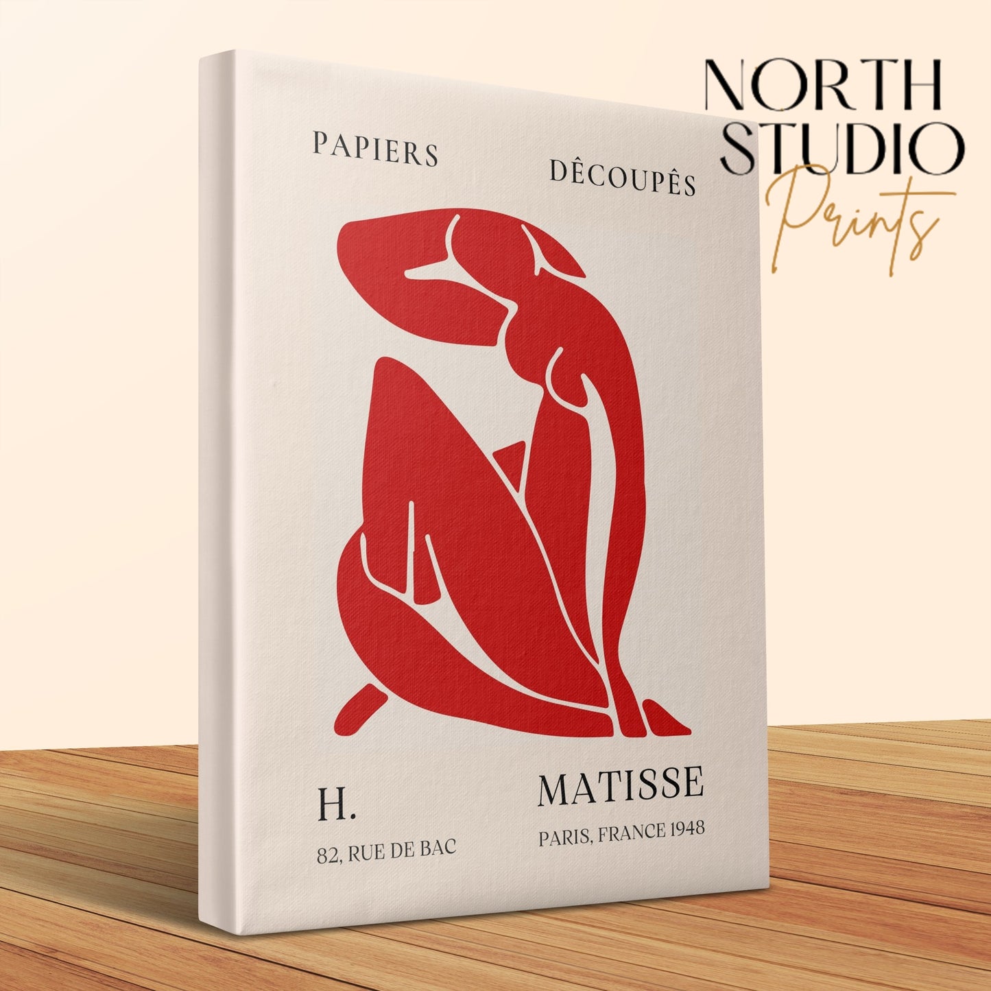 Premium Poster of Henri Matisse Papiers Decoupes Paris 1948 Canvas Wraps